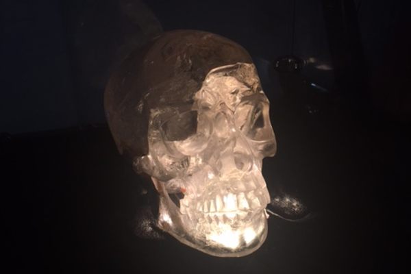 A crystal skull.