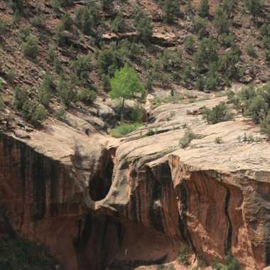 Telephoto view of the drainage above the Collar.