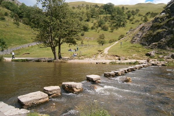 Dovedale stepping stones in 2012.