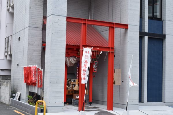An unusually modern shrine.