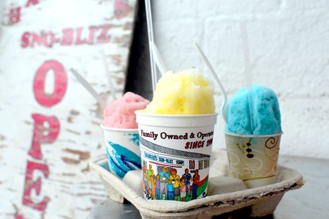 Many sno-balls. Many colors.