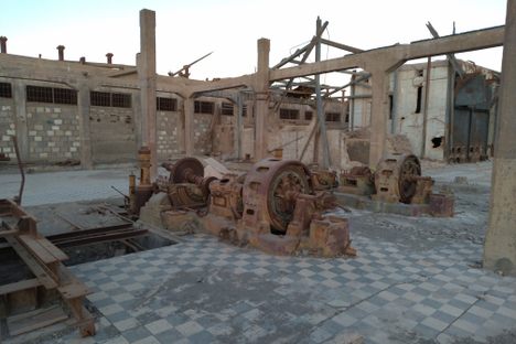 The abandoned town.