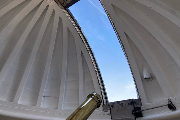 The cupola- the telescope is not the original one used to observe the transit