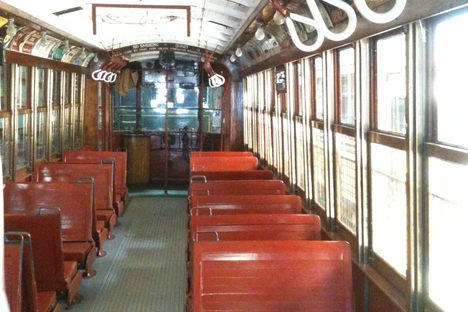 Old Boston trolley car.