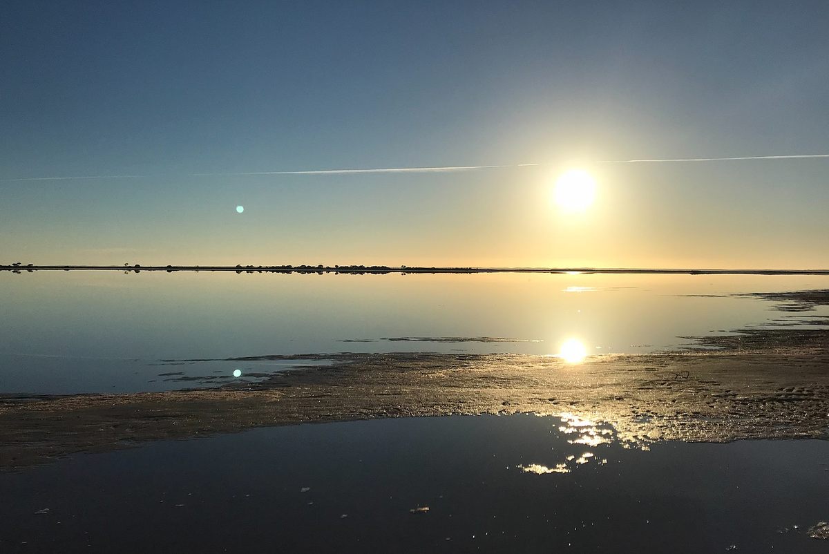 When a few inches of water accumulate on the salty lakebed, Lake Tyrrell's "skymirror" effect attracts photographers from across Australia and beyond.