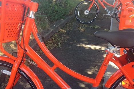 Bikes from the  Biketown bike share scheme