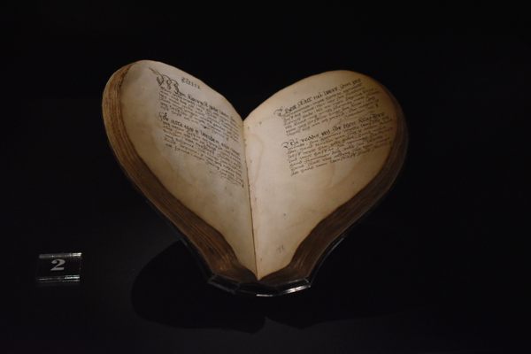 The “Heart Book” is a collection of Danish folk songs, c. 1550s.
