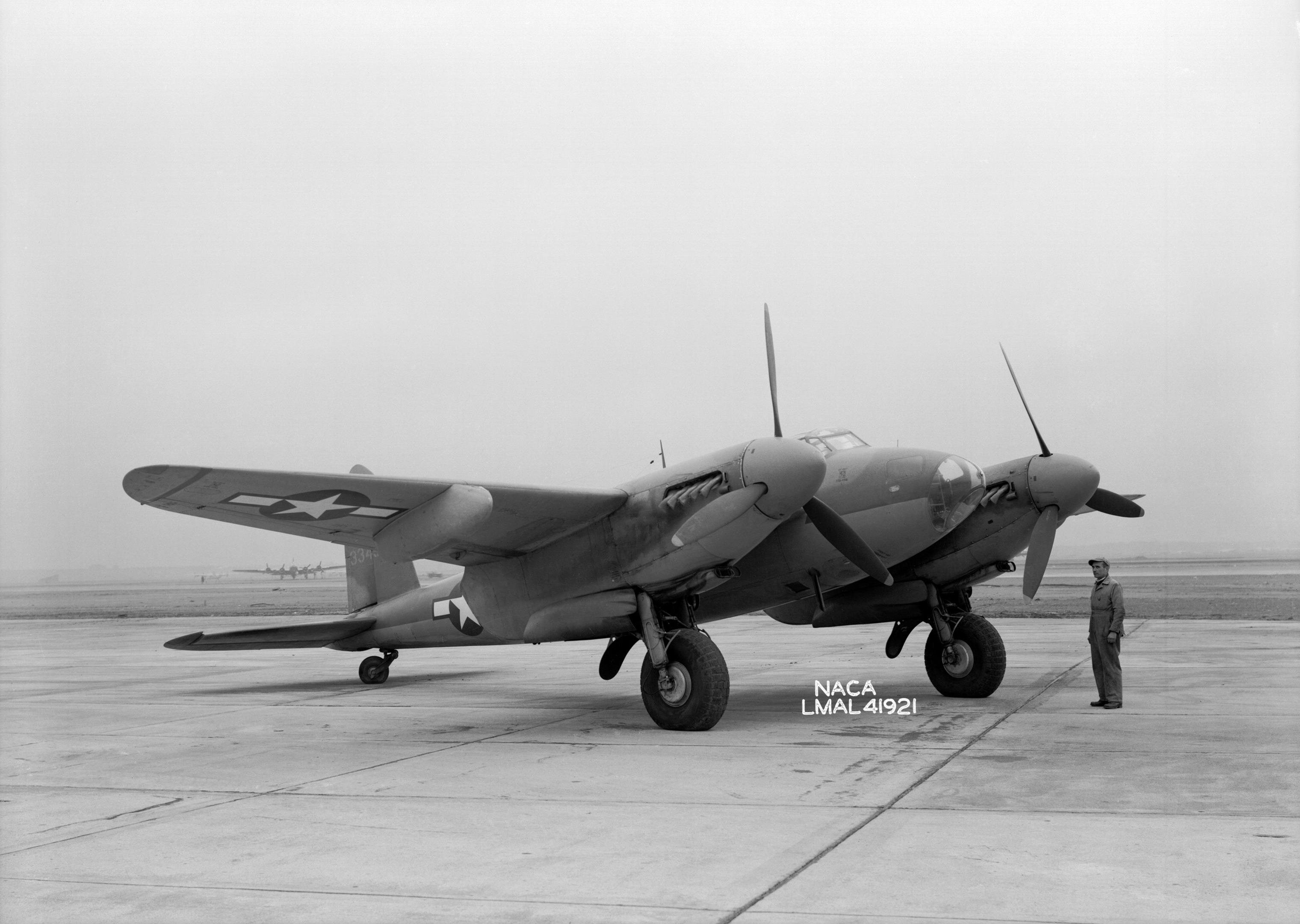 A U.S. Army Air Force De Havilland Canada Mosquito, flown in 1945.