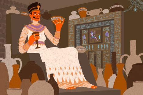 Elaborately inscribed false doors in tombs of the elite allowed family and friends to leave offerings that ensured the dead would want for nothing in the afterlife.