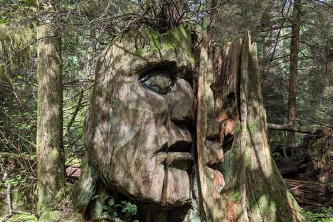 Two Spirits Carving