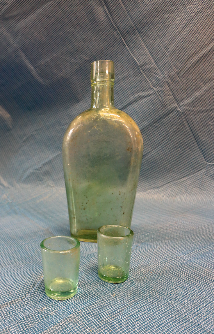 A well-preserved set of glassware.