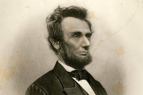 The 16th president, seen here in an engraving from the 1860s. 