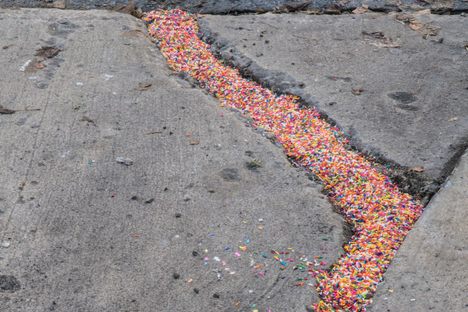 A Philly Guy Filled a Crack in the Street With Sprinkles