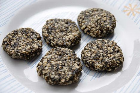 Laverbread oatcakes.