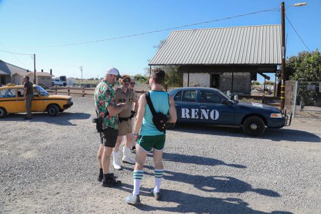 Reno 911 Lemons Style driven by Ryan Doherty, David Doherty, and Tom Church with Rally Master Jeff Stobbs