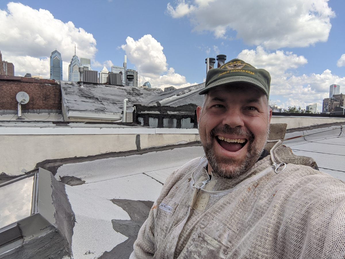 Many of Don Shump's hives are on Philly rooftops and around the city.