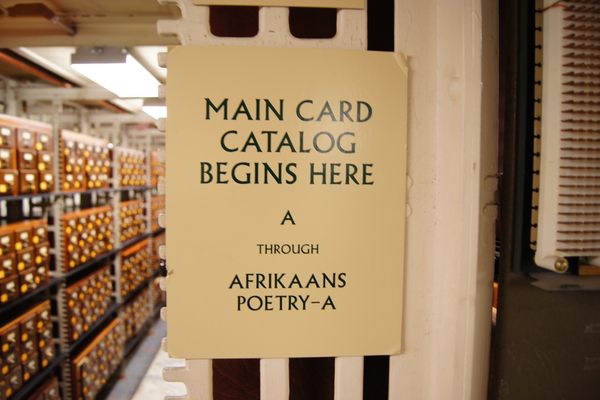 Library of Congress Card Catalog
