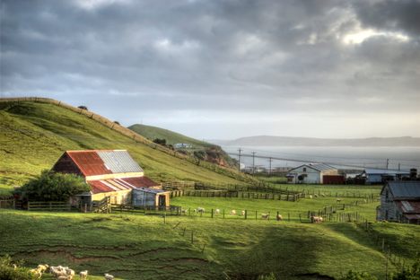 A present-day view of the Chatham Islands gives a clue to the island's traditional name, meaning "Misty Sun."