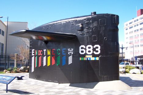The sail of the USS Parche.
