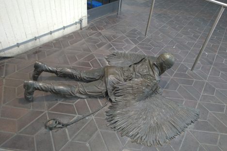 The sculpture.