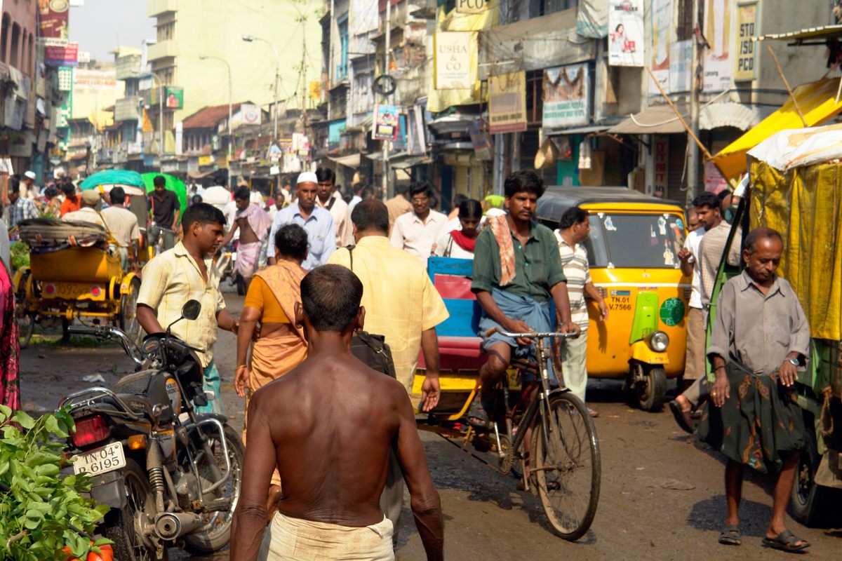 The George Town neighborhood is home to many specialty bazaars, as well as the Madras High Court.