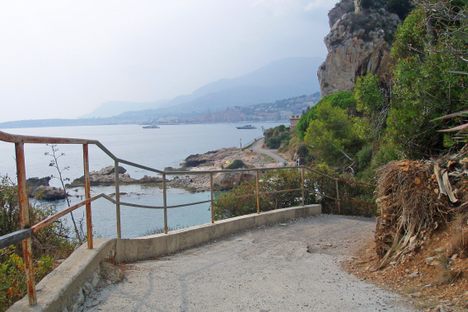 via Julia Augustus at the Balzi-Rossi caves in Grimaldi