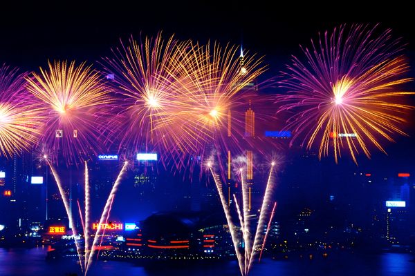 Fireworks on National Day 2010, also planned by Wilson Mao.