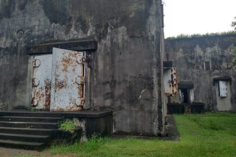 The outer blast doors of the Cruciform station