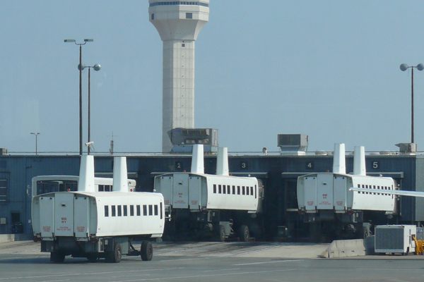 Plane Mates at Dulles Airport.