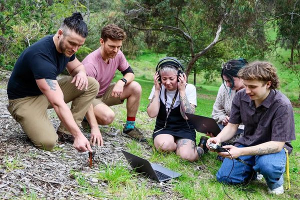 Researchers at Flinders University in Australia use sound to study soil health. 