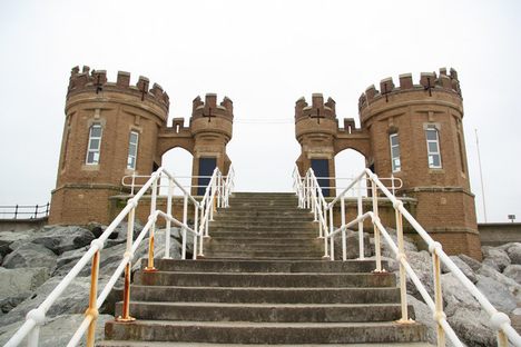 Former pier-head at Withernsea.