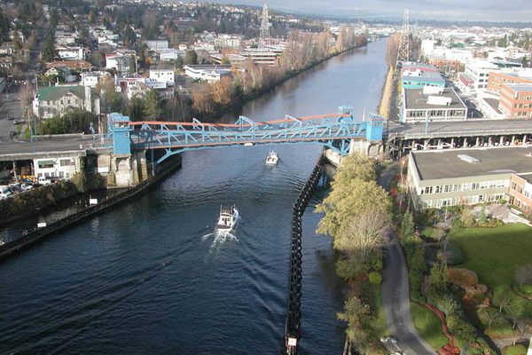 The Fremont Bridge, future home to an infrastructural poet.