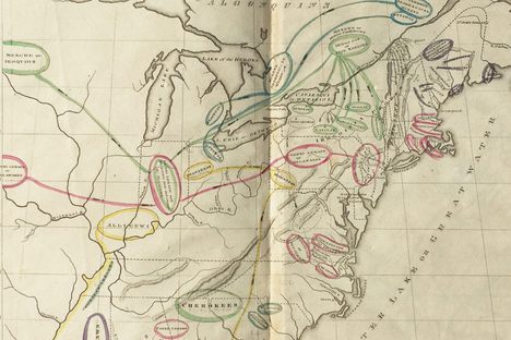 Willard's "introductory" map showed the movements of tribes. 