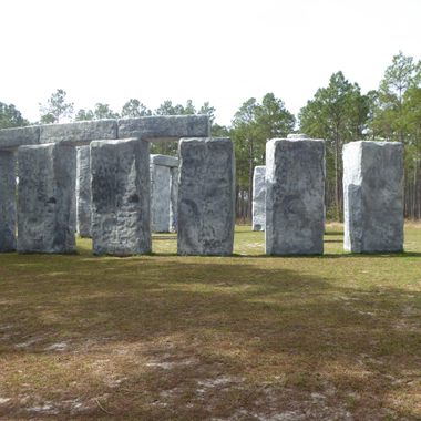 Bamahenge is made out of fiberglass