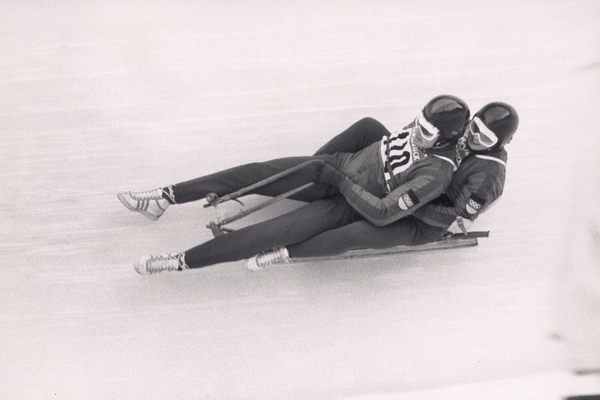 Luge, in this case two-man, was first introduced to the Winter Olympics in 1964 in Innsbruck, Austria. 