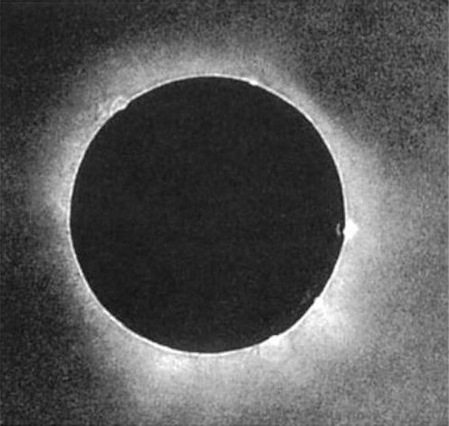 The first photograph of a solar eclipse, taken in 1851.