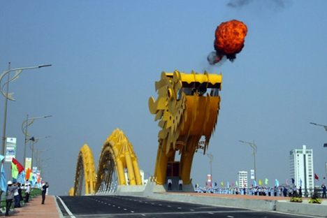 Vietnam's New Fire-Breathing Dragon Bridge