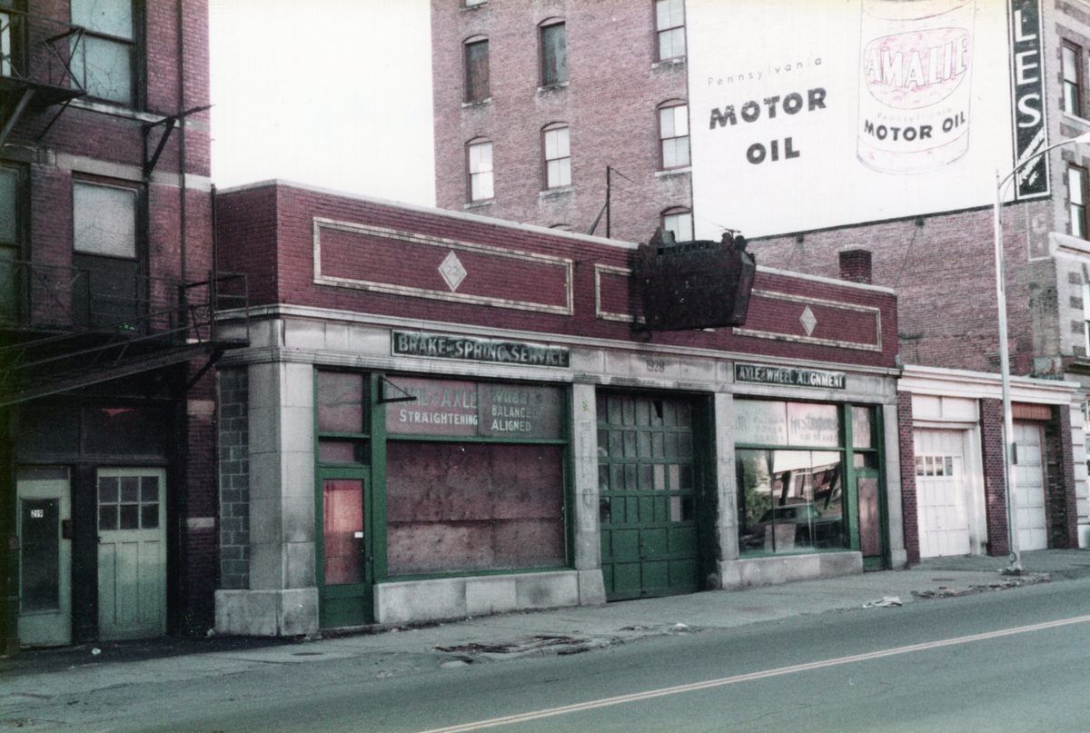 Garage, Binghamton, New York, May 1981.