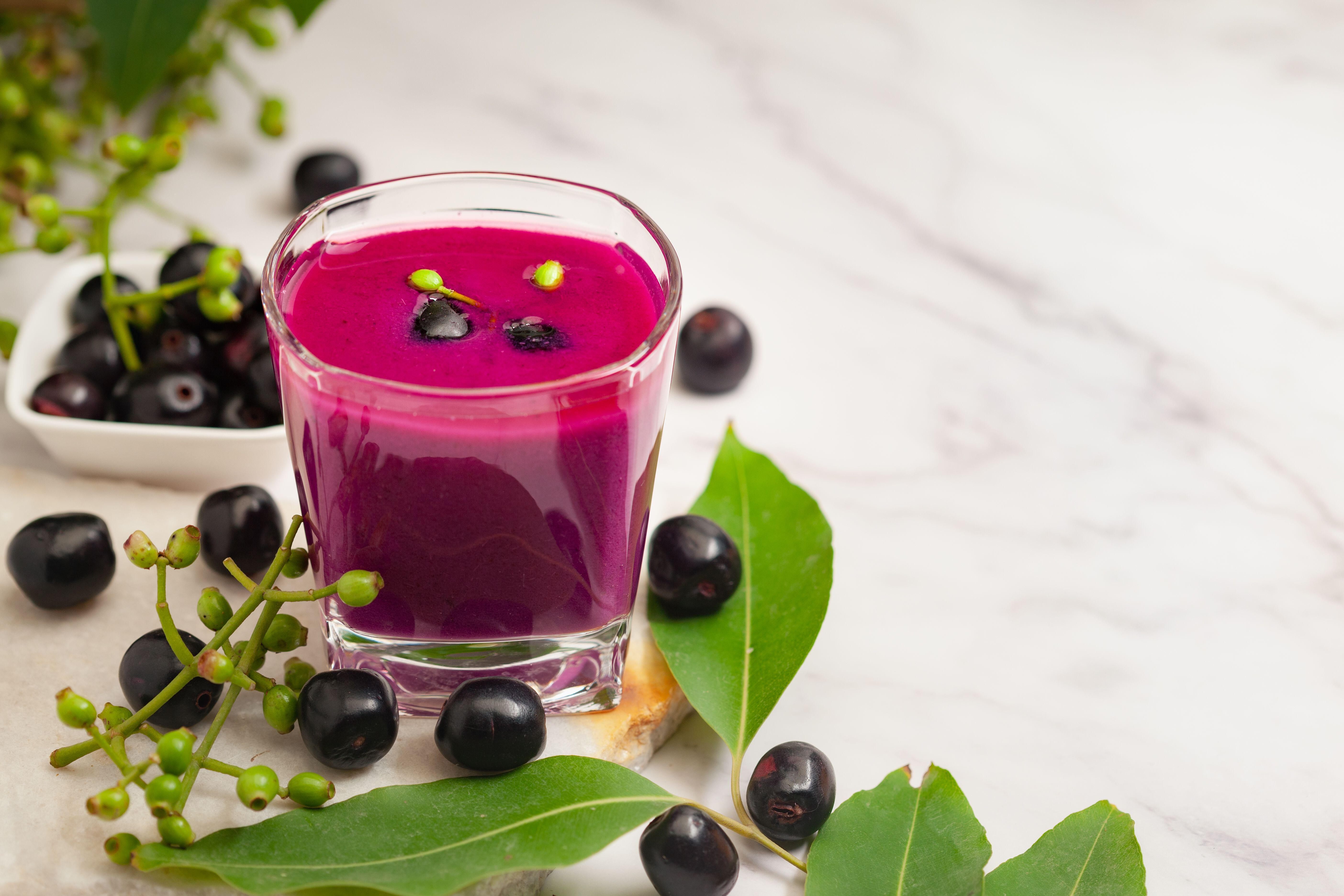 I'll be using <em>jamun</em> juice in my menu for its bright purple color.