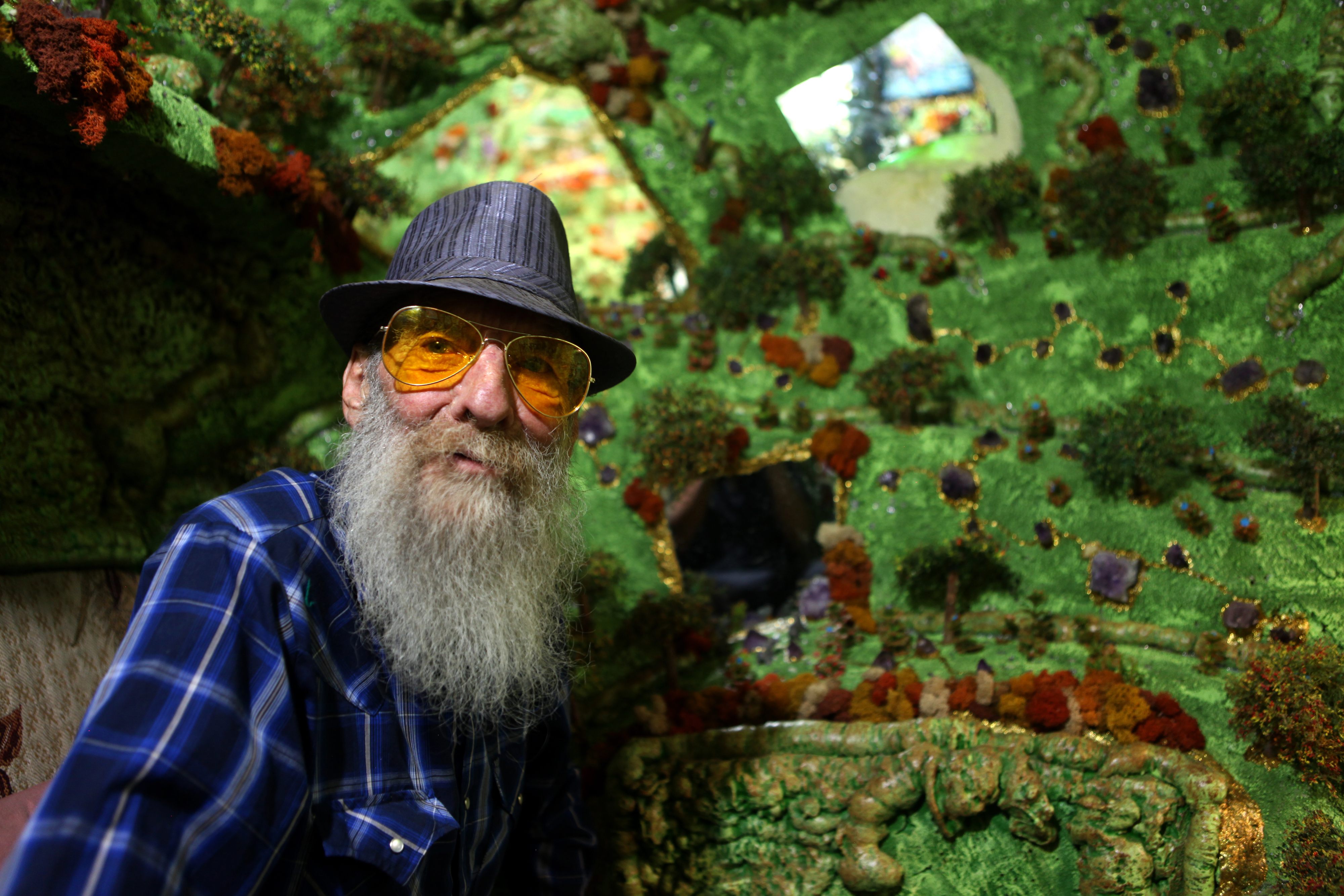 Bob in his Crystal Cave. 