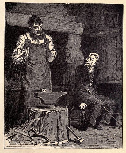 A 1916 illustration of "The Smith Outwits the Devil," perhaps the oldest story from the "Tales of Magic" ATU category.