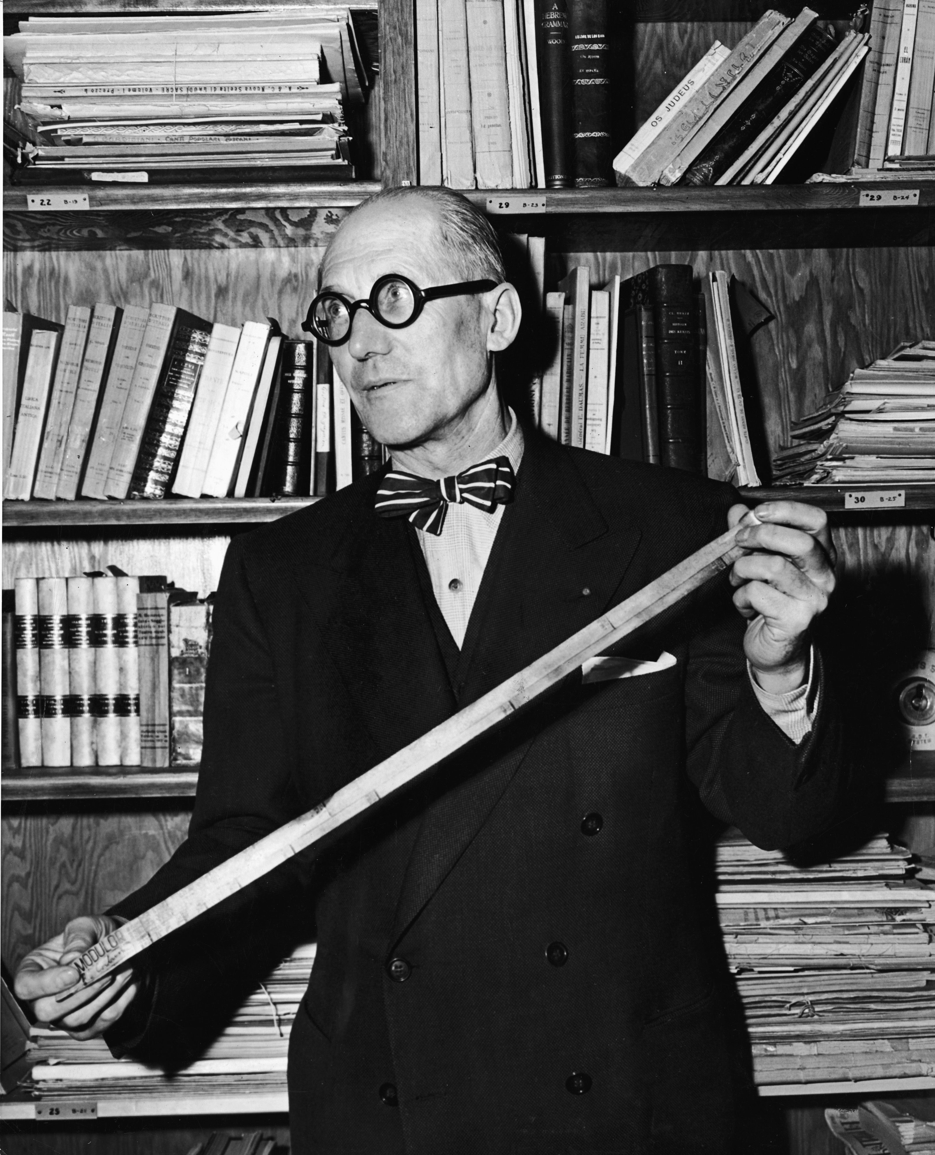 Le Corbusier with his Rule. 