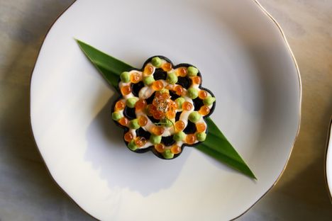 The chef's tasting menu focuses on innovative flavors.