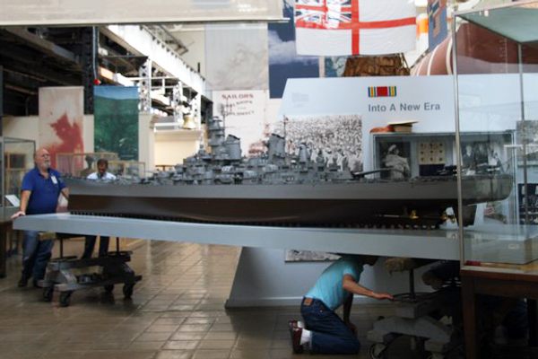 The model was relocated from the Smithsonian in 2010.