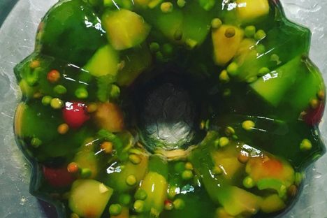 Savory Jell-O salads are also called aspics.