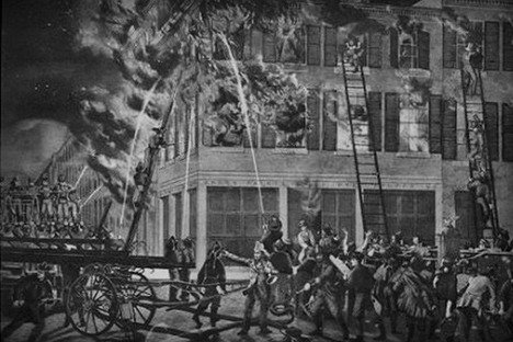 April 10, 1834: The mansion burns