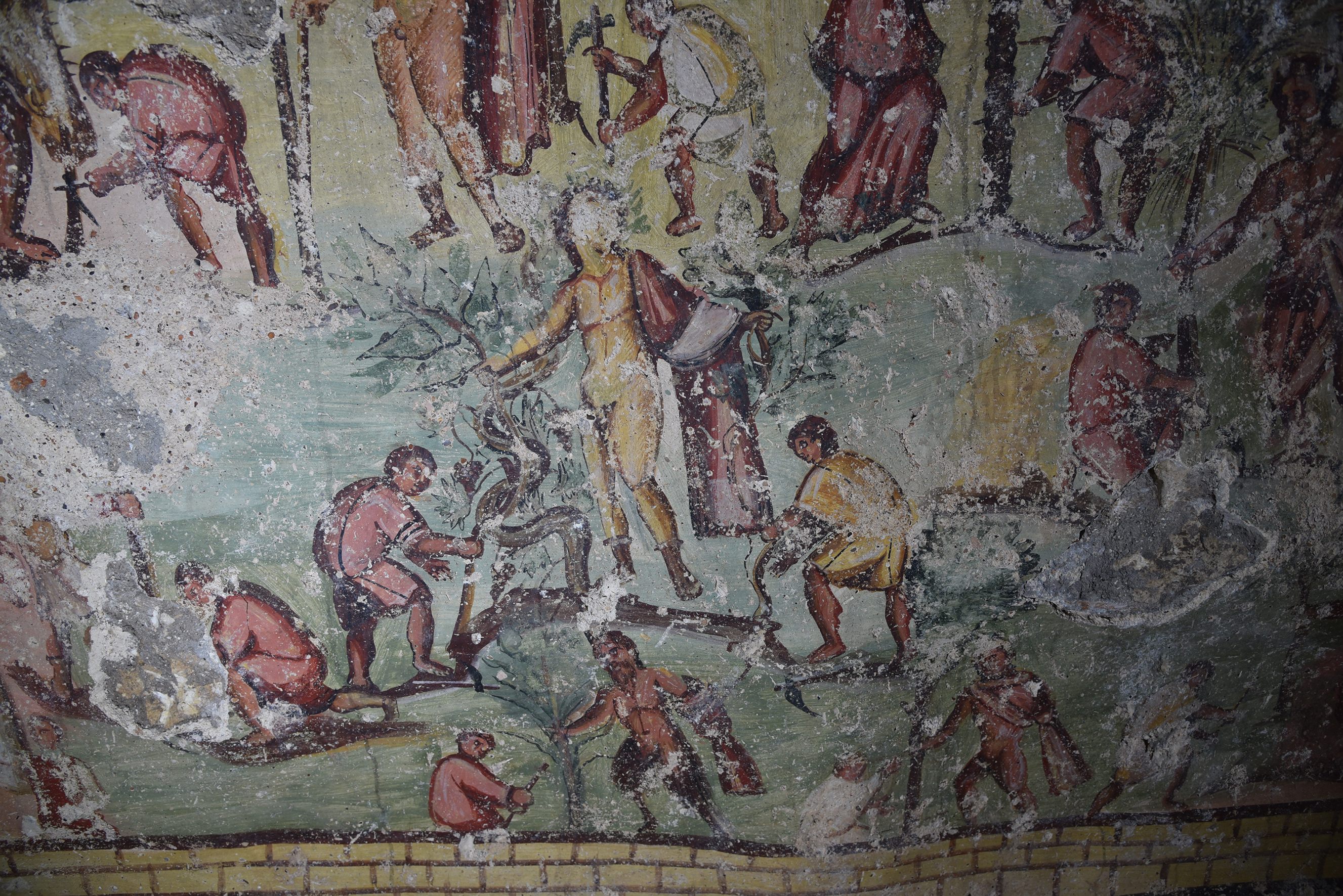 Dionysus and company clear the ground for Capitolias.