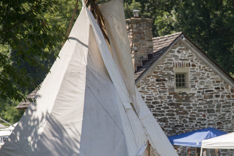 A teepee outside of the Museum of Indian Culture in Allentown, Pennsylvania.
