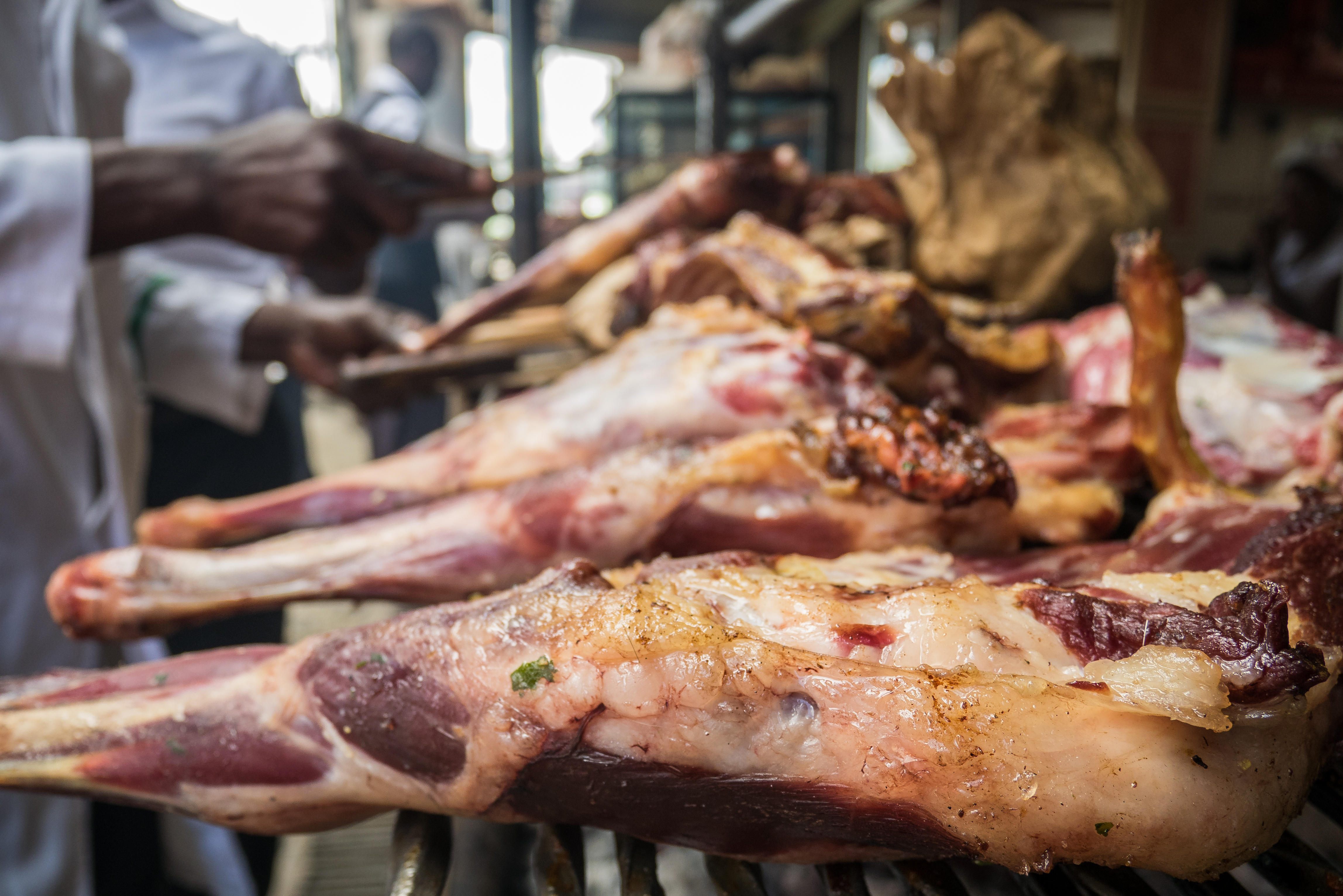 Nyama choma in Nairobi.