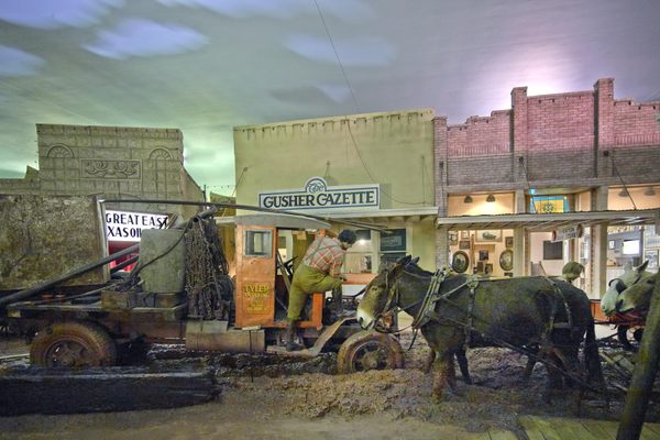 "Boomtown U.S.A.," an exhibit inside the East Texas Oil Museum.
